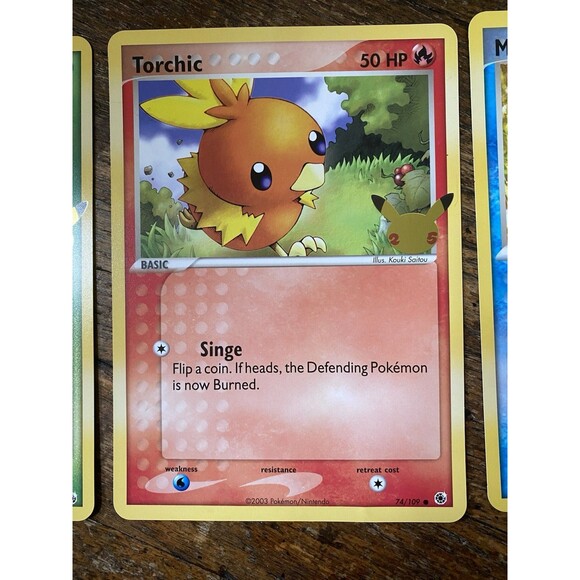 Pokémon First Partner Jumbo Hoenn Starters Torchic Treecko Mudkip - Picture 4 of 8